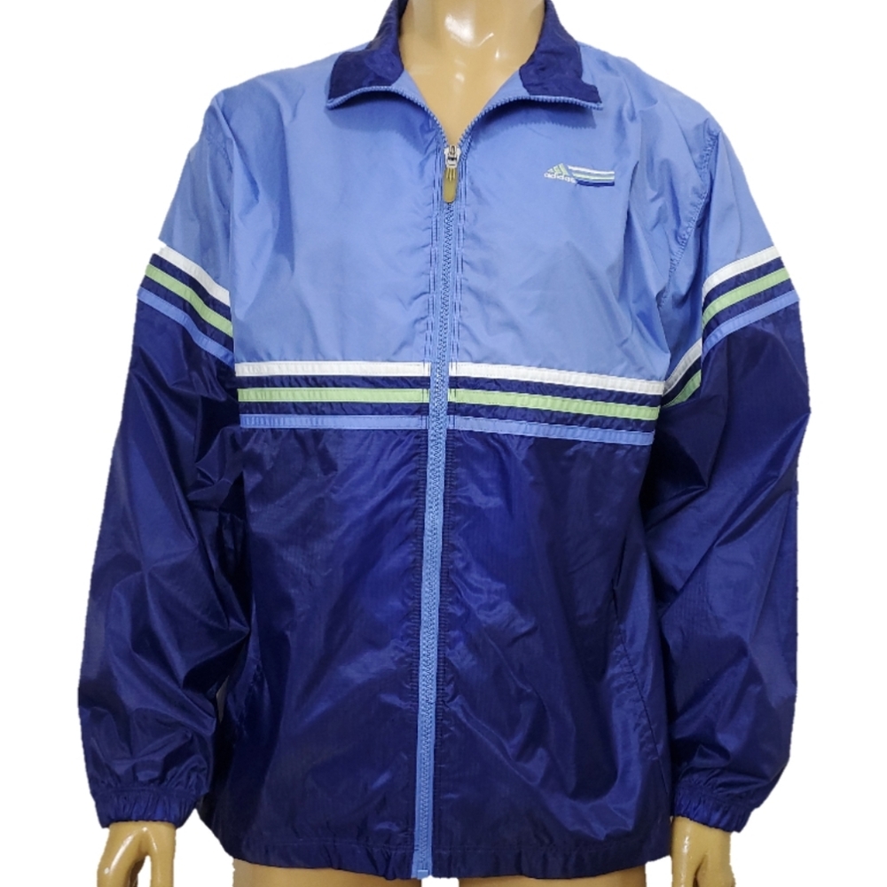 Adidas Striped Colorblock Light Windbreaker